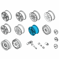 OEM 2010 Ford Mustang Wheel, Alloy Diagram - AR3Z-1007-A