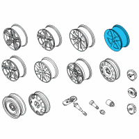 OEM 2011 Ford Mustang Wheel, Alloy Diagram - AR3Z-1007-G