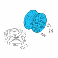 OEM 2001 Acura TL Disk, Aluminum Wheel (16X6 1/2Jj) (Enkei) Diagram - 42700-S0K-A01