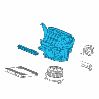 OEM 2013 Honda Accord Blower Sub Assy Diagram - 79305-T2F-A01