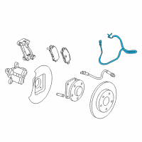 OEM 2016 Buick Regal ABS Sensor Diagram - 23483156