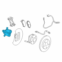 OEM 2019 Cadillac XTS Caliper Diagram - 13579138