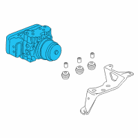 OEM 2005 Honda Accord Modulator Assembly Diagram - 57110-SDR-A22