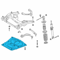 OEM 2019 BMW M6 Gran Coupe Stiffening Plate Diagram - 31-10-2-284-174