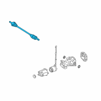 OEM Ford Taurus Axle Shaft Assembly Diagram - 8G1Z-4K139-A