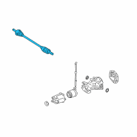 OEM 2008 Ford Taurus X Axle Shaft Assembly Diagram - 8G1Z-4K139-A