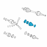 OEM Chevrolet Spark Inner Boot Diagram - 42697380