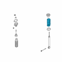 OEM Infiniti FX45 Rear Suspension Spring Diagram - 55020-CG206