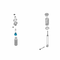 OEM 2008 Infiniti FX45 Bush - Rear Shock ABSORBER Diagram - 56218-CG020