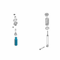 OEM 2007 Infiniti FX45 Rear Suspension Bound Bumper Assembly Diagram - 55240-CG020