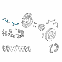 OEM 2008 Acura MDX Sensor Assembly, Left Rear Diagram - 57475-STX-A01