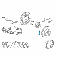 OEM Acura MDX Bracket, Right Rear Brake Hose Diagram - 46435-STX-A00