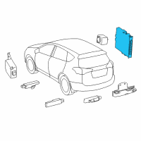 OEM 2013 Toyota RAV4 Control Module Diagram - 89990-42070