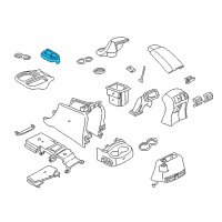 OEM 2000 Dodge Durango Cup Holder Diagram - 5FV05DX9