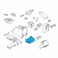 OEM Dodge Durango Panel Floor Console Diagram - RS071AZAA