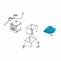 OEM Dodge Tray-Battery Diagram - 5115730AC