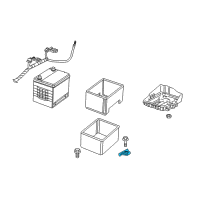 OEM 2017 Jeep Compass RETAINER-Battery Diagram - 5115732AA