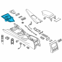 OEM BMW 430i Trim, Centre Console, Sliding Cover, Front Diagram - 51-16-9-323-675