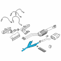 OEM BMW 530i Centre Muffler Diagram - 18-10-7-504-979