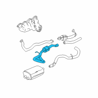 OEM 2004 Cadillac Escalade EXT 3Way Catalytic Convertor Assembly (W/ Exhaust Manifold P Diagram - 15199817