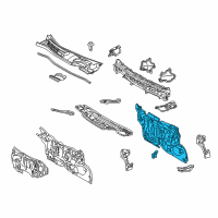 OEM 2012 Lexus HS250h Insulator Assy, Dash Panel Diagram - 55210-75020