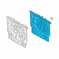 OEM 2019 BMW X5 FAN COWL WITH ACOUSTIC RING Diagram - 17-42-7-953-224