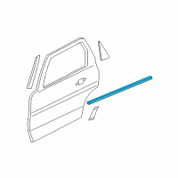 OEM Ford Escape Belt Weatherstrip Diagram - 9L8Z-7825596-BA