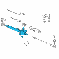 OEM 2017 Honda Odyssey Rack, Power Steering Diagram - 53601-TK8-A01