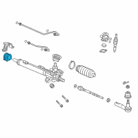 OEM 2016 Honda Odyssey Rubber, Mounting Diagram - 53436-SHJ-A02