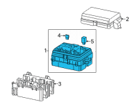OEM GMC Sierra Fuse & Relay Box Diagram - 84594610