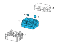 OEM 2021 GMC Sierra 2500 HD Fuse & Relay Box Diagram - 84594610