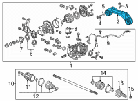 OEM Honda CR-V Rubber, RR. Differential Mounting (FR) Diagram - 50710-TLA-A52