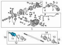 OEM 2019 Honda CR-V Joint, Inboard Diagram - 42320-T1G-E01