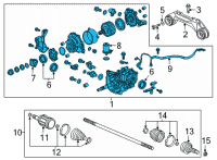 OEM 2017 Honda CR-V Carrier, Rear Differential Diagram - 41200-5TG-010