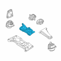 OEM 2011 BMW 750Li Engine Mount Diagram - 22326777609