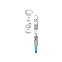 OEM 2000 Hyundai Sonata Rear Shock Absorber Assembly Diagram - 55311-38400