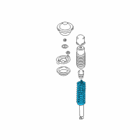 OEM 1999 Hyundai Sonata Spring-Rear Diagram - 55350-38050