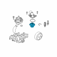 OEM 2003 Ford Ranger Thermostat Diagram - YU3Z-8575-BA