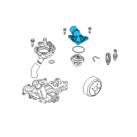OEM 2002 Ford Ranger Thermostat Housing Diagram - 4L5Z-8592-AA