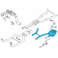 OEM BMW 550i GT xDrive Rear Silencer, Left, With Exhaust Flap Diagram - 18-30-7-631-793