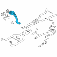 OEM BMW 750i xDrive Catalytic Converter Diagram - 18-32-7-645-441