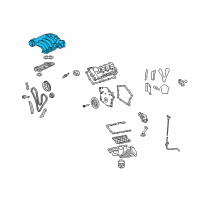 OEM Chrysler Sebring Plenum-Intake Manifold Diagram - 4591983AB