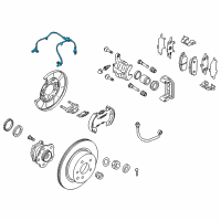 OEM Infiniti Q70 Sensor Assembly Anti Ski, Rear Diagram - 47901-1MA0A