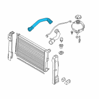 OEM 2018 BMW X4 Coolant Hose Diagram - 17-12-7-639-213