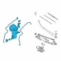 OEM Kia Reservoir & Pump Assembly Diagram - 98610H9100