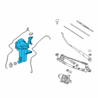 OEM 2022 Kia Rio RESERVOIR ASSY-W/SHL Diagram - 98620H9500