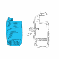 OEM Lincoln Aviator Tail Lamp Assembly Diagram - 5C5Z-13404-AA