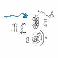 OEM 2002 Dodge Viper Sensor-Anti-Lock Brakes Diagram - 4854412AA