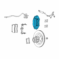 OEM 2017 Dodge Viper CALIPER-Disc Brake Diagram - 5136152AA