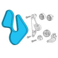 OEM 2016 Jeep Wrangler Belt-SERPENTINE Diagram - 4627043AA